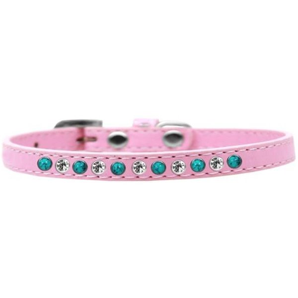 Unconditional Love Southwest Turquoise Pearl & Clear Crystal Puppy CollarLight Pink Size 12 UN811388